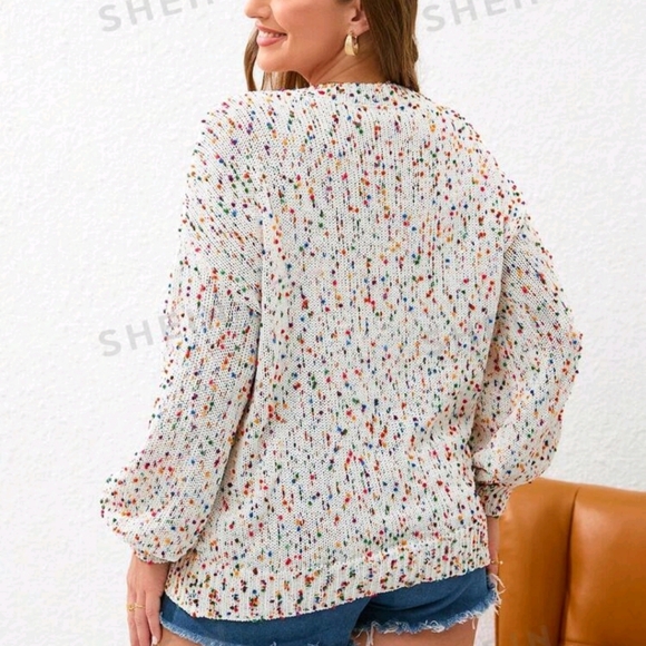 🩷 4 for $50 Plus Sized Rainbow Sweater🩷 - Picture 2 of 2